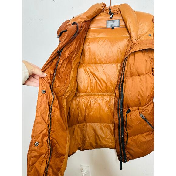 MACKAGE Brown Nylon Puffer Long Sleeve Freya Puffer Jacket Size Small REPAIRED - Picture 16 of 16